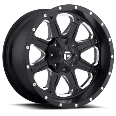 Aluminum Wheels 20X9 Boost D534 6 On 135/6 On 139.7 Black Milled 106.4 Bore 20 Offset Multi Spoke Fuel Off Road Wheels