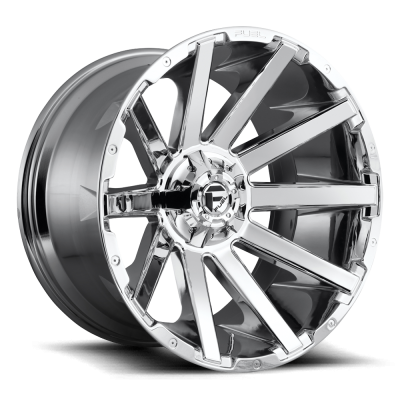 Aluminum Wheels 20X10 Contra D614 8 On 165.1 Chrome 125.2 Bore -18 Offset Multi Spoke Fuel Off Road Wheels