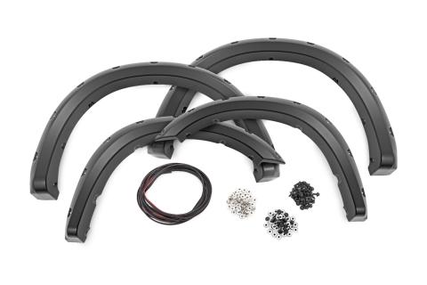 Pocket Fender Flares PRP Deep Cherry Red Crystal Ram 2500/3500 (19-26) Rough Country