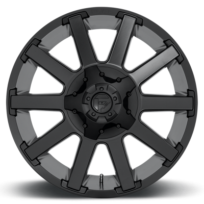 Aluminum Wheels 20X9 Contra D437 8 On 165.1 Matte Black 125.1 Bore 20 Offset 8 Spoke Fuel Off Road Wheels