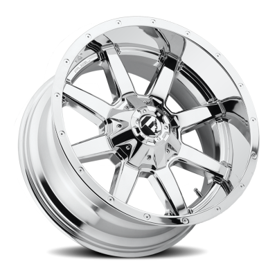 Aluminum Wheels 22X12 Maverick D536 8 On 165.1 Chrome 125.2 Bore -44 Offset Fuel Off Road Wheels