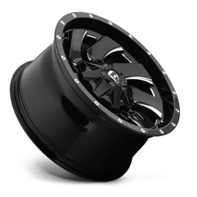 Aluminum Wheels 20X12 Cleaver D574 5 On 139.7/5 On 150 Gloss Black/Milled 110.3 Bore -44 Offset 8 Spoke Fuel Off Road Wheels