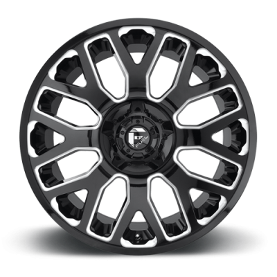 Aluminum Wheels 20X9 Warrior D623 5 On 114.3/5 On 127 Gloss Black/Milled 78.1 Bore 20 Offset Fuel Off Road Wheels