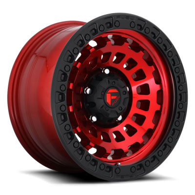 Aluminum Wheels 17X9 Zephyr D632 6 On 135 Candy Red W/Matte Black Ring 87.1 Bore 1 Offset Fuel Off Road Wheels