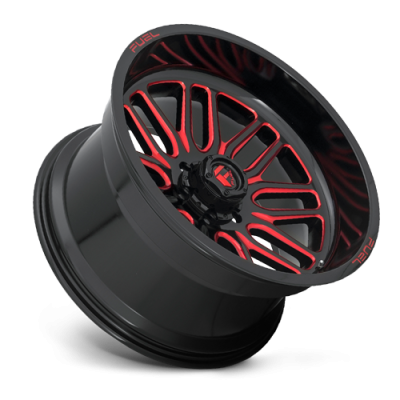 Aluminum Wheels 20X9 Ignite D663 6 On 135 Gloss Black Red Tinted Clear 87.1 Bore 19 Offset Fuel Off Road Wheels