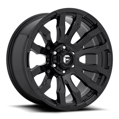 Aluminum Wheels 20X9 Blitz D675 5 On 139.7 Gloss Black 78.1 Bore 1 Offset Multi Spoke 0 Lip Fuel Off Road Wheels