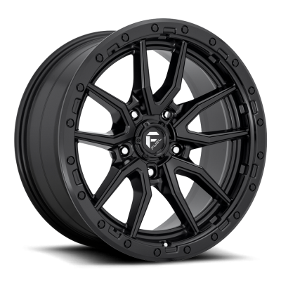 Aluminum Wheels 20X9 Rebel D679 5 On 139.7 Matte Black 78.1 Bore 1 Offset Fuel Off Road Wheels