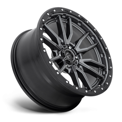 Aluminum Wheels 17X9 Rebel D680 6 On 120 Matte Gunmetal Gray Black Bead Ring 67.06 Bore 1 Offset Fuel Off Road Wheels