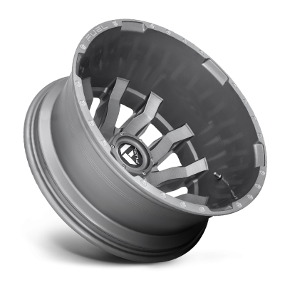 Dually Wheels 20X8.25 Blitz Dually D693 8 On 210 Brushed Gunmetal Gray Tinted Clear 154.3 Bore -246 Offset Multi Spoke Outer Dually Fuel Off Road Wheels
