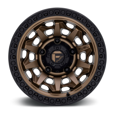 Aluminum Wheels 18X9 Covert D696 5 On 139.7 Matte Bronze Black Bead Ring 87.1 Bore 1 Offset Multi Spoke Fuel Off Road Wheels