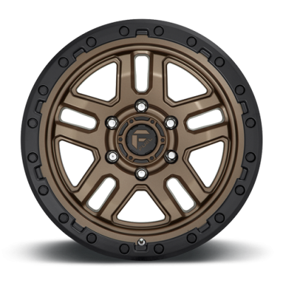 Aluminum Wheels 17X9 AMMO D702 6 On 135 Matte Bronze W/Black Bead Ring 87.1 Bore 1 Offset 5 Spoke Fuel Off Road Wheels