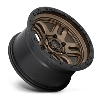 Aluminum Wheels 20X9 AMMO D702 5 On 139.7 Matte Bronze W/Black Bead Ring 78.1 Bore 1 Offset 5 Spoke Fuel Off Road Wheels