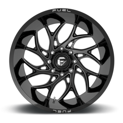 Aluminum Wheels 20X10 Runner D741 5 On 139.7 Gloss Black Milled 78 Bore -18 Offset Fuel Off Road Wheels