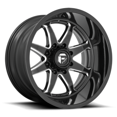Aluminum Wheels 22X12 Hammer D749 6 On 135 Gloss Black Milled 87.1 Bore -44 Offset Fuel Off Road Wheels
