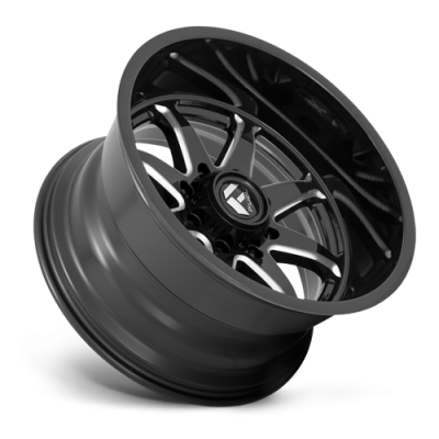 Aluminum Wheels 22X12 Hammer D749 6 On 135 Gloss Black Milled 87.1 Bore -44 Offset Fuel Off Road Wheels