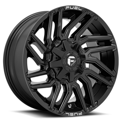 Aluminum Wheels 22X10 Typhoon D776 8 On 165.1 Gloss Black 125.2 Bore -18 Offset Fuel Off Road Wheels