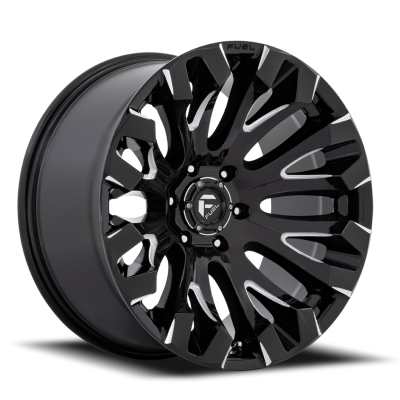 Aluminum Wheels 20X10 Quake D828 5 On 139.7 Gloss Black Milled 78.1 Bore -18 Offset Fuel Off Road Wheels