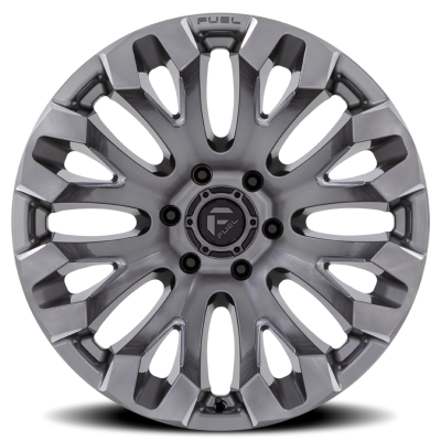 Aluminum Wheels 18X9 Quake D830 5 On 139.7 Platinum Gray 78.1 Bore 1 Offset Fuel Off Road Wheels