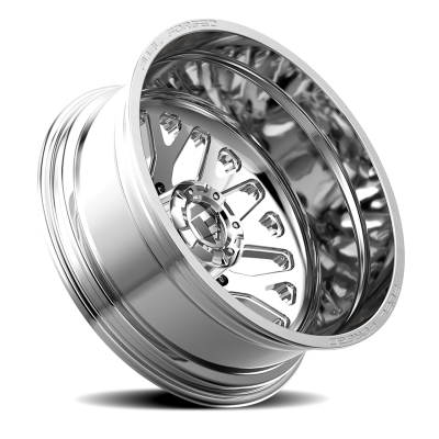 Dually Wheels 24X8.25 FF19D Dually DE19 PO 10 On 225 Polished 170.1 Bore -225 Offset Outer Dually Fuel Off Road Wheels