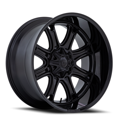 Aluminum Wheels 20X10 Darkstar FC853MB 8 On 180 Matte Black/Gloss Black Lip 124.2 Bore -18 Offset Fuel Off Road Wheels