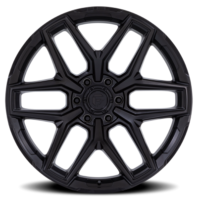 Aluminum Wheels 18X9 Flux 6 FC854MX 6 On 120 Blackout 66.9 Bore 20 Offset Fuel Off Road Wheels