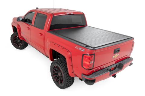 Hard Roll Up Bed Cover 5 Foot 9 Inch Bed Silverado/Sierra 1500 (14-18 &amp; Classic) Rough Country