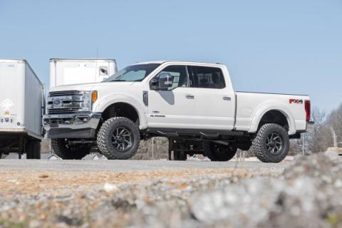 4.5 Inch Suspension Lift Kit w/Front Drive Shaft Vertex 17-19 F-250/350 4WD 4 Inch Axle Diesel Rough Country