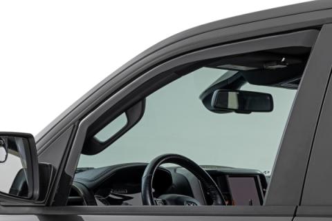 Side Window Deflectors In Channel Rain Guard Ram 1500 (19-26)/1500 TRX (21-24) Rough Country