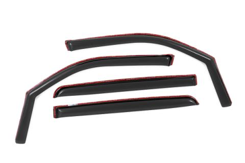 Side Window Deflectors In Channel Rain Guard Ram 1500 (19-26)/1500 TRX (21-24) Rough Country