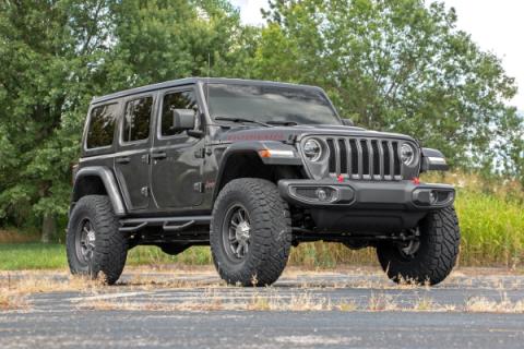 3.5 Inch Lift Kit Adj Lower FR D/S M1 Rubicon Jeep Wrangler Unlimited (24-26) Rough Country