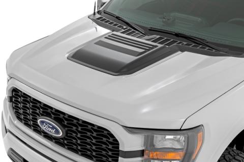 Hood Scoop FM Ford Performance Blue Ford F-150 2WD/4WD (2021-2025) Rough Country