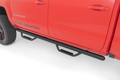 Nerf Steps Cab Length Extended Cab 6 Foot 7 Inch Bed Silverado/Sierra 1500 (14-18 &amp; Classic) Rough Country