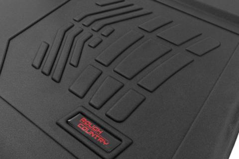 Sure-Fit Floor Mats FR &amp; RR FR Bucket Crew Silverado/Sierra 1500/2500HD/3500HD (19-26) Rough Country