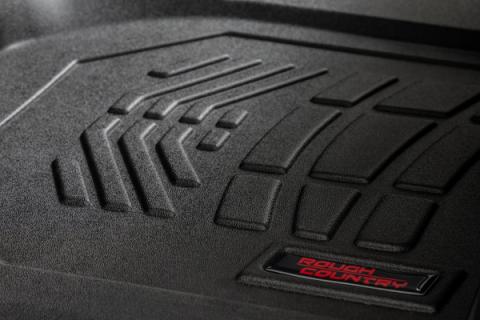 Sure-Fit Floor Mats FR &amp; RR FR Bucket Crew Silverado/Sierra 1500/2500HD/3500HD (19-26) Rough Country