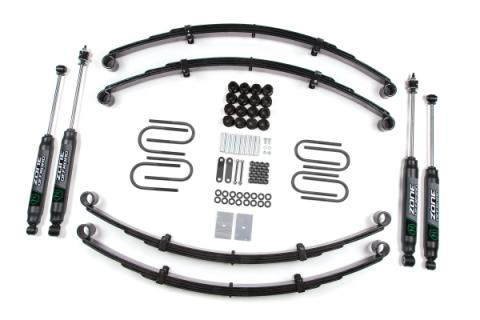 87-95 Jeep Wrangler YJ 2 Inch Leaf Spring Lift Kit With Nitro Shocks Zone Offroad
