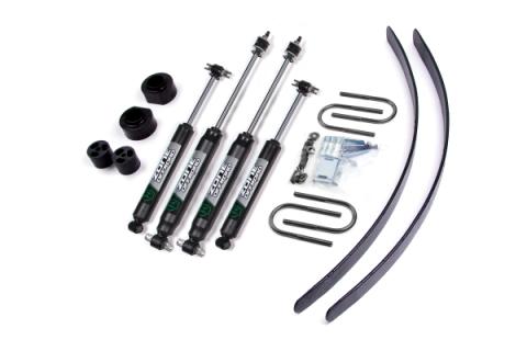 84-01 Jeep Cherokee XJ 2 Inch Lift Kit With Chrysler Axle Fox Shocks Zone Offroad