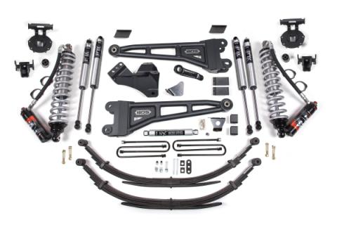 08-10 Ford F-250/F-350 4WD 6 Inch Radius Arm Suspension Lift Kit, 3 Inch Rear Lift, Block, Diesel, With Overload - Fox 2.5 Performance Elite Series C/O Front, Fox 2.0 IFP Performance Series Aux Front, Fox 2.0 IFP Performance Series Rear BDS Suspension