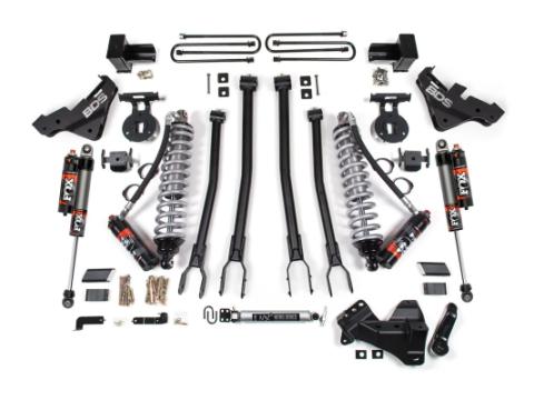 23-26 Ford F-350 Super Duty 4WD 5 Inch 4-Link Suspension Lift Kit, 2 Inch Rear, Block, Diesel, DRW - Fox 2.5 Performance Elite Series C/O Front, Fox 2.5 Performance Elite Series Rear BDS Suspension