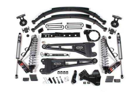 23-26 Ford F-250/F-350 SRW 4WD 7 Inch Radius Arm Suspension Lift Kit, 6 Inch Rear, Leaf Spring, Diesel - Fox 2.5 Performance Elite Series C/O Front, Fox 2.5 IFP Performance Series Rear BDS Suspension