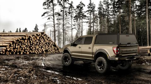 F-150 Truck Bed Cap SmartCap Edge Defender Matte Black For 21-26 Ford F-150 5.5 Foot Short Bed RSI SmartCap