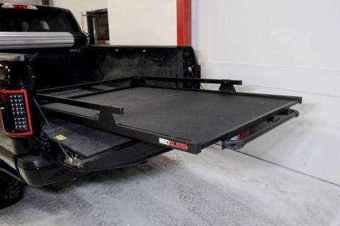 Bedslide Contractor 79 Inch x 48 Inch Black Ford Superduty Shortbed