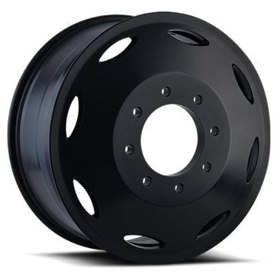 Dually Wheels Brutal Dually 9105 BK 22x8.25 Black 8 On 200 Bolt Pattern 115 Offset Cali Offroad Wheels