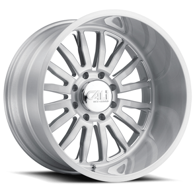 Cast Aluminum Wheels Summit 9110 SL 20x10 Brushed Brushed Silver 5 On 139.7 Bolt Pattern -25 Offset Cali Offroad Wheels