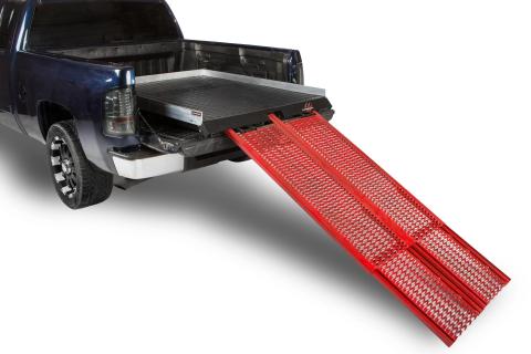 Locker Truck Ramps 2000 Lb Capacity 99-Pres Chevy Silverado/Sierra 94-03 Dodge Ram 75-01 Ford F150, F350 07-10 Toy Tundra Short Bed Cargo Ease