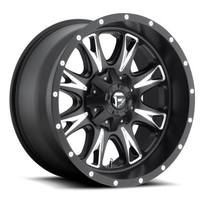Aluminum Wheels 20X9 Throttle D513 8 On 180 Black Milled 125.2 Bore 20 Offset Fuel Off Road Wheels
