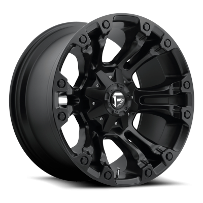 Aluminum Wheels 17X10 Vapor D560 8 On 165.1 Matte Black 125.2 Bore -18 Offset Fuel Off Road Wheels