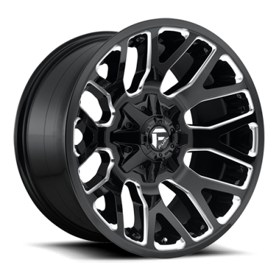 Aluminum Wheels 20X9 Warrior D623 5 On 114.3/5 On 127 Gloss Black/Milled 78.1 Bore 20 Offset Fuel Off Road Wheels
