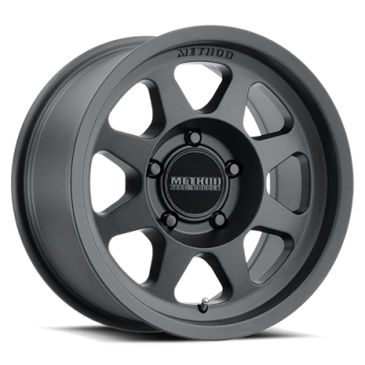 Aluminum Wheels 17x7.5 Bead Grip MR701 Bolt Pattern 5 On 160 Offset 50 Lip Size 0.98 Matte Black MB Method