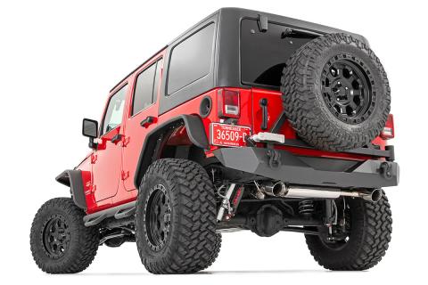 Jeep Rock Crawler Rear HD Bumper w/Tire Carrier 07-18 Wrangler JK Rough Country