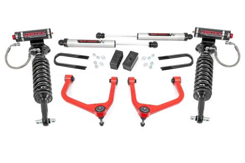 3.5 Inch Lift Kit Vertex/V2 Red GMC Sierra 1500 2WD/4WD (2025-2026) Rough Country